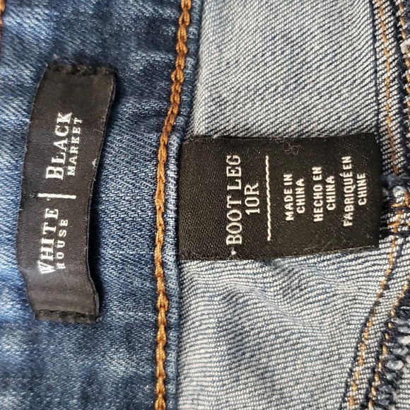 44-T💛 White House Black Market Feel beautiful Sz 10R Boot Leg Women's Jeans - Picture 6 of 8